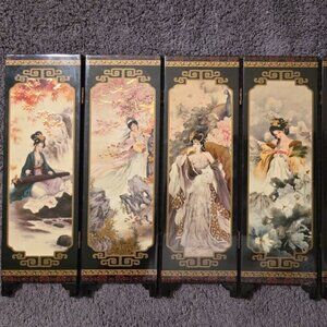 Vintage Chinese Cork Diorama: Hand Carved Asian Sculpture